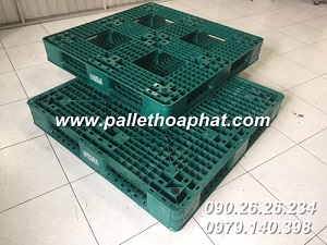 Green Plastic Pallet 1100x1100x150mm